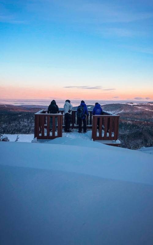 Snowshoeing